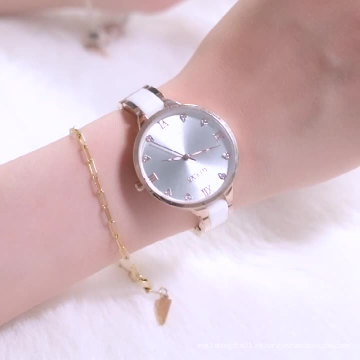 Reloj de pulsera de regalo OLEVS 5872 de moda para mujer, reloj de cuarzo con reserva de energía japonesa Movt para mujer, reloj con cinturón de acero